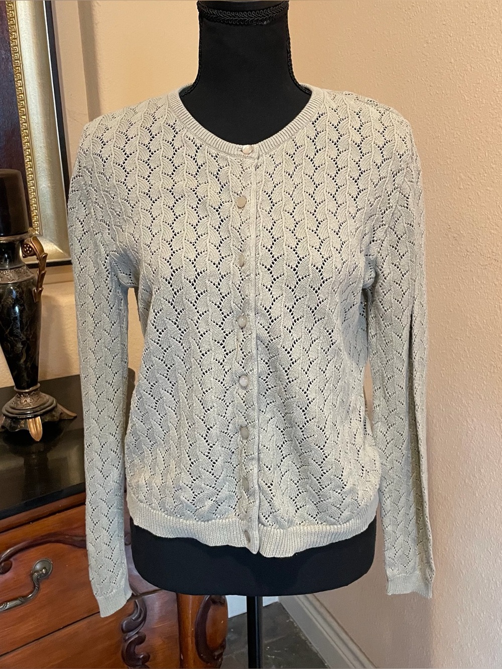 Gap Sage Green Knit Cardigan